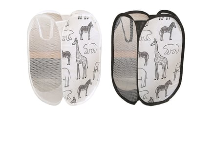 Foldable Animal Design Laundry Basket - 3 Options, 2 Colours