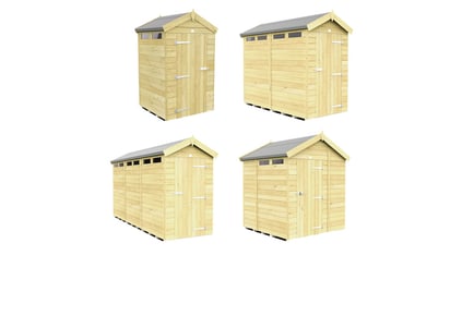 F&F Apex Security Shed in 4 Sizes