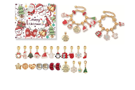 DIY 24-Day Christmas Charm Bracelet Advent Calendar - 2 Options