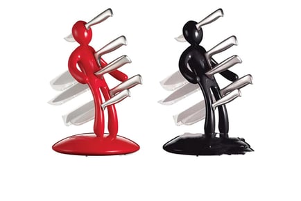 Human Shaped Stainless Steel Knife Holder - 2 Colours