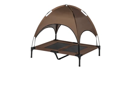 PawHut Travel-friendly Dog Bed with Canopy for Medium Dogs!