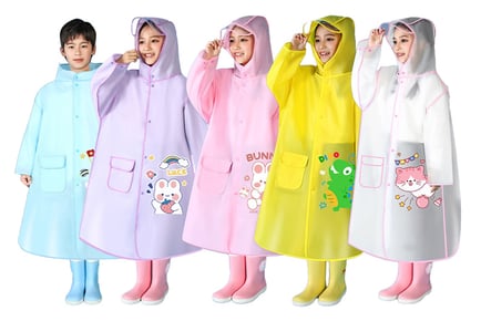 Children's Raincoat in Four Sizes and Five Colours