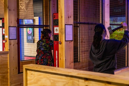 1-hour Interactive Axe Throwing Session for 2-6, Newcastle City Centre