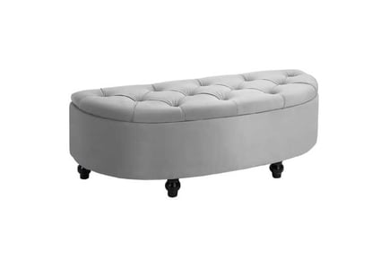 Storage Ottoman Bench Footrest Stool