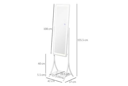 Free Standing Mirror w/ LED Lights