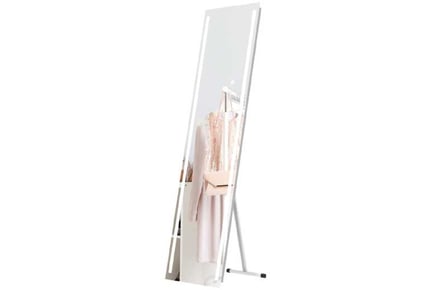 Wall Standing Mirror w/ LED Lights