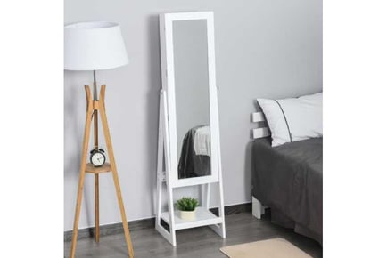 Freestanding Mirror Jewellery Cabinet