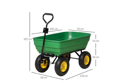 Heavy Duty 4-Wheel Dump Trolley