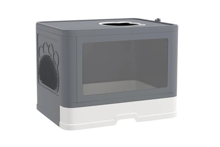 Hygienic Easy-to-clean Enclosed Cat Litter Box!