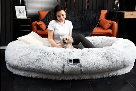 Anti Allergy Human Pet Bed with Side Pocket - 2 Options