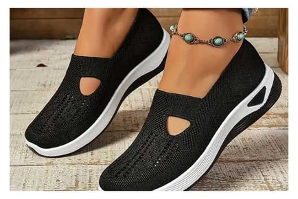 Women's Casual Cut-out Sneakers