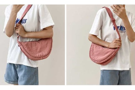 Nylon Crescent Bag with Adjustable Strap