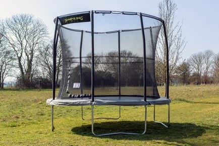 JumpKing Tyro Trampoline with Ladder & Tie Down Kit in 2 Sizes