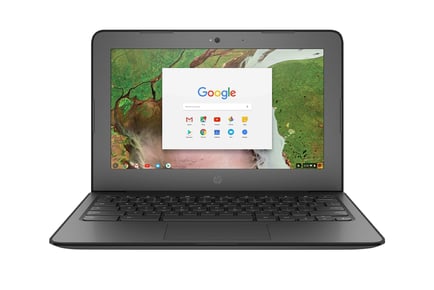 11 inch G6 EE HP Chromebook with Case and Headphones!