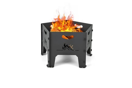 Collapsible Portable Plug Fire Pit- with Storage Bag!