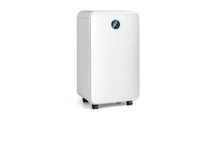 12L White Portable Dehumidifier with 3 Modes and 24H Timer