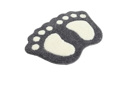 Cute Footprint Bathroom Mat- 2 Sizes & 7 Colours!