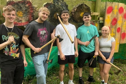 Axe Throwing For Four People & 5% Wow Bonus - 3 Locations