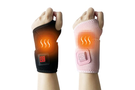 Electric Heated Carbon Fibre Wrist Brace - Black or Pink