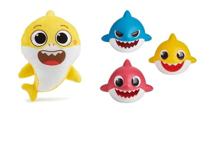 4 Piece Baby Shark Toy Bundle- Plush and Bath!