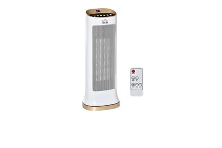 Oscillating Space Heater with Remote Control!