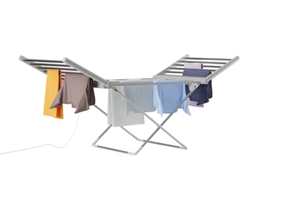 Energy-Saving Winged Electric Clothes Airer with Optional Cover!