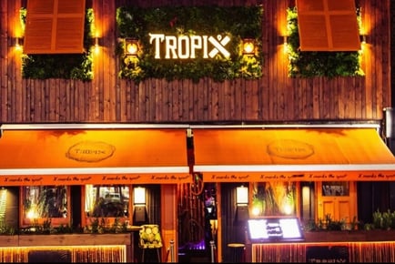 Surf & Turf for 2 - Tropix Bar, Clapham London