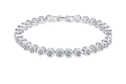 5-Carat Lab-Created Sapphire Tennis Bracelet!