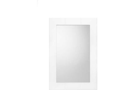 White Framed Rectangle Mirror