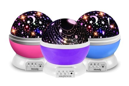 Moon & Star Galaxy Projector Light - 3 Colours