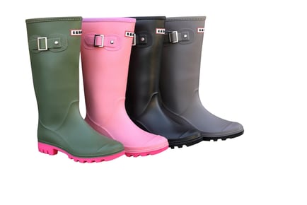 Hunter Inspired Women's Wellington Boots - 6 Sizes & 4 Colours