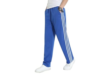 Adidas Inspired Straight Track Pants - 8 Sizes & 4 Colours