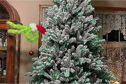 Grinch Inspired Hand Christmas Decor