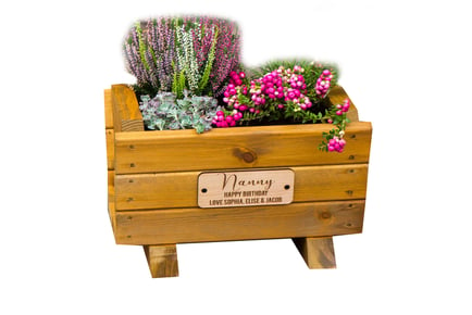 Medium Personalised Outdoor Trug Planter