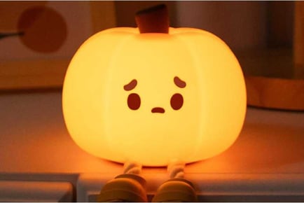 Cute Silicone Pumpkin Night Light