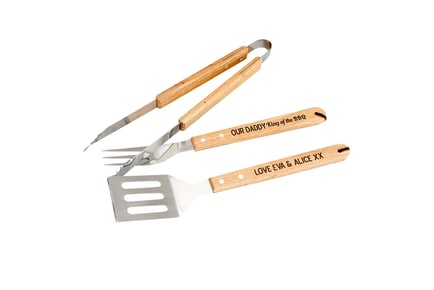 Personalised BBQ Tool Set - 3 Piece!