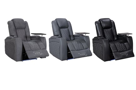 Electric Recliner Chair & Cinema Seat - 3 Colours, 2 Options