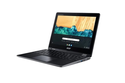 12″ Acer 2-in-1 Chromebook Spin 512, 4GB RAM, 32GB Storage, Black