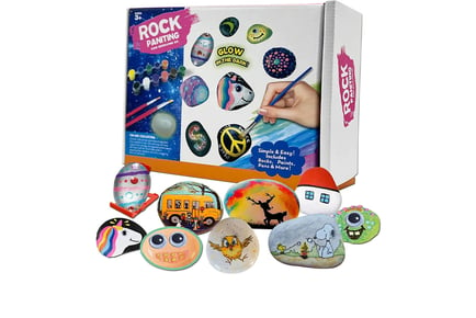 Kids DIY Rock Painting Kit- 10 Rocks!