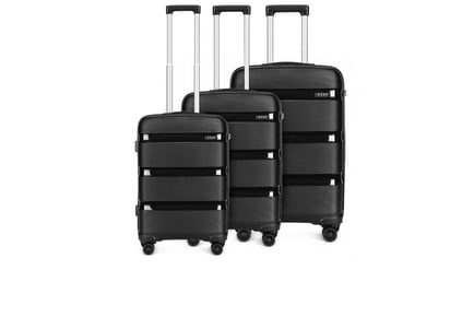 3-Piece Hard Shell Kono Luggage Suitcase Set