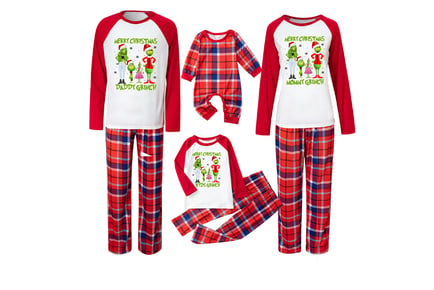 Grinch Inspired Christmas Family Pyjama Set - Multiple Sizes, 4 Designs