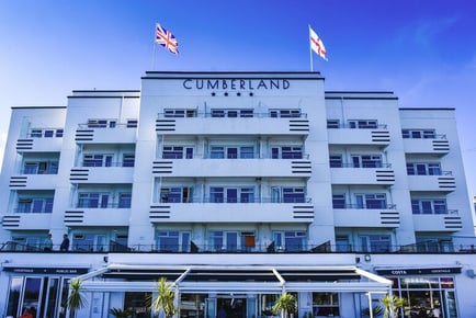 Bournemouth Stay for 2 at The Cumberland Hotel- Breakfast, Three Course Dinner, Prosecco, Tea & Cakes