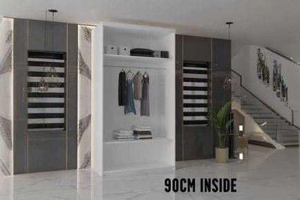 Jack II Sliding Mirror Door Wardrobe