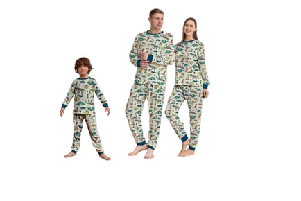 Christmas Dinosaur Pyjamas Family Set - Adults, Kids & Baby Options!