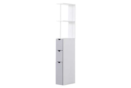 Bathroom Storage Cupboard, White