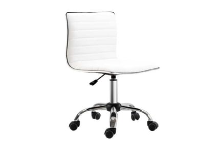 Armless Mid-Back Adjustable Office Chair