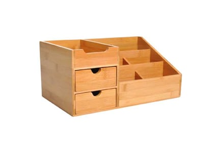 Bamboo Desktop Organizer, 33x20.5x15.5cm