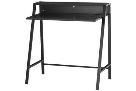 Computer Desk w/ Elevated Storage Shelf