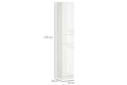 Tall Bathroom Cabinet w/ Shelves