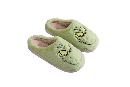 Cosy Grinch Inspired Cotton Slippers for Winter - 6 Sizes!